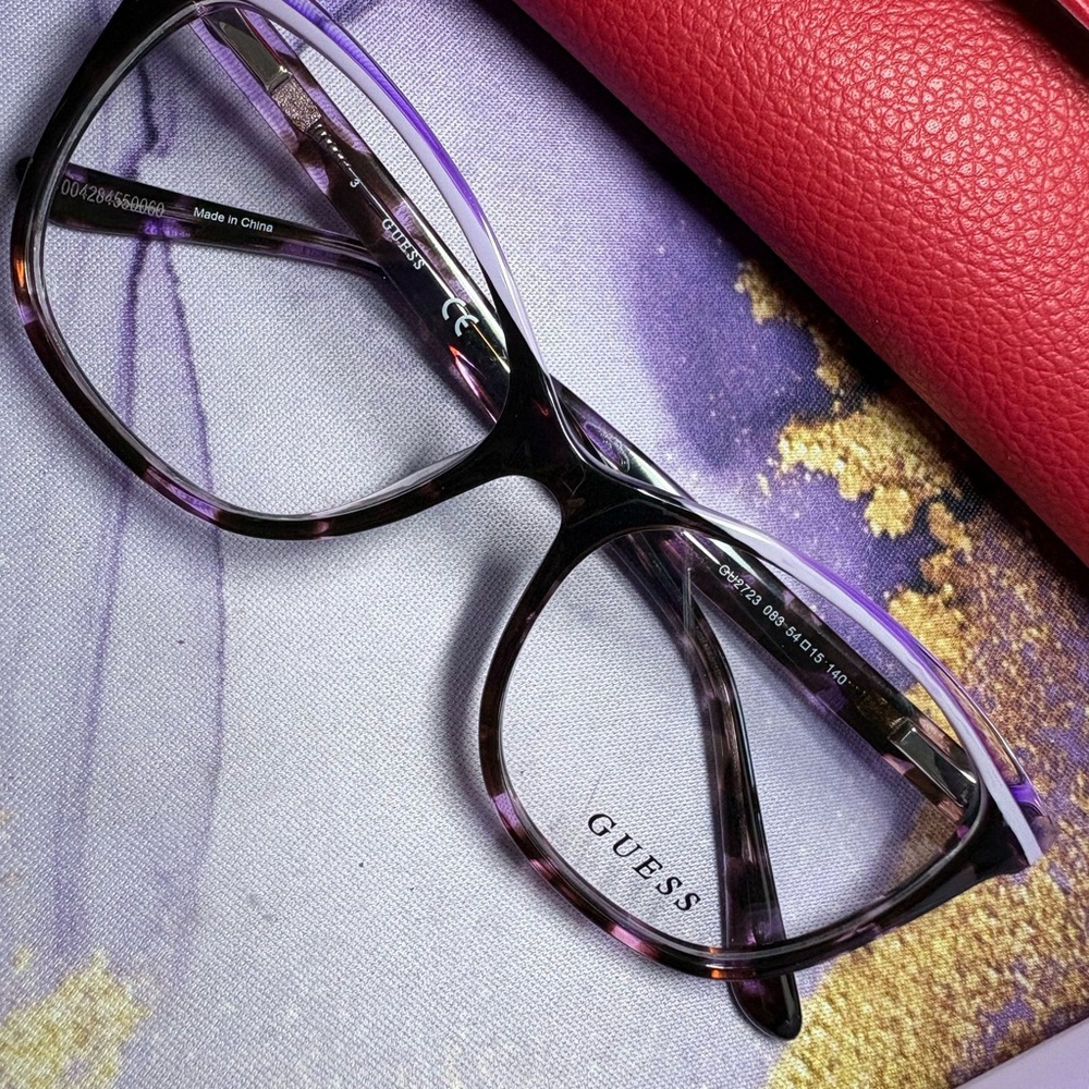 Guess Tortoiseshell Sunglasses Frames with Pink a… - image 2